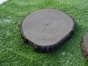 Kamień elewacyjny  Krążek 45 betonowy drewnopodobny - CIEMNY